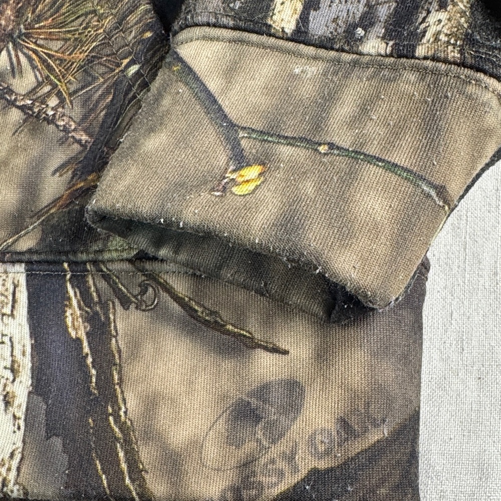 Mossy Oak Camo Hoodie with Bright Pink Logo - Picture 8 of 12